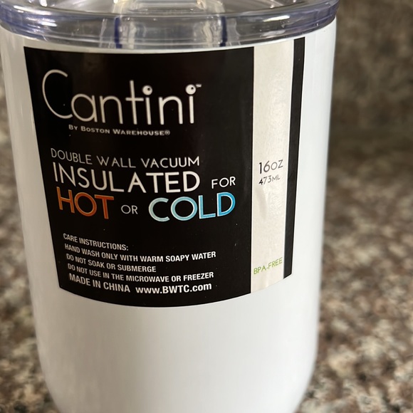 Cantini by Boston Warehouse Insulated hot cold cup with M - Picture 2 of 3